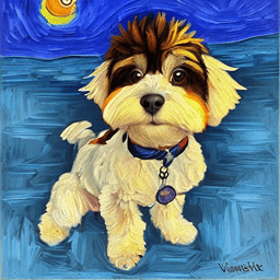 Pet Vincent Van Gogh AI avatar/profile picture for dogs